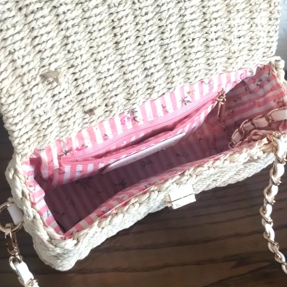 F21 Woven Shoulder Bag Purse